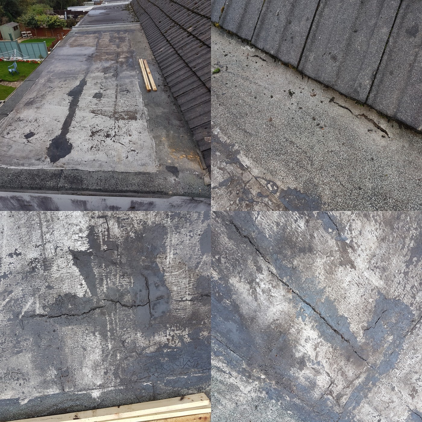 before photo of flatroof