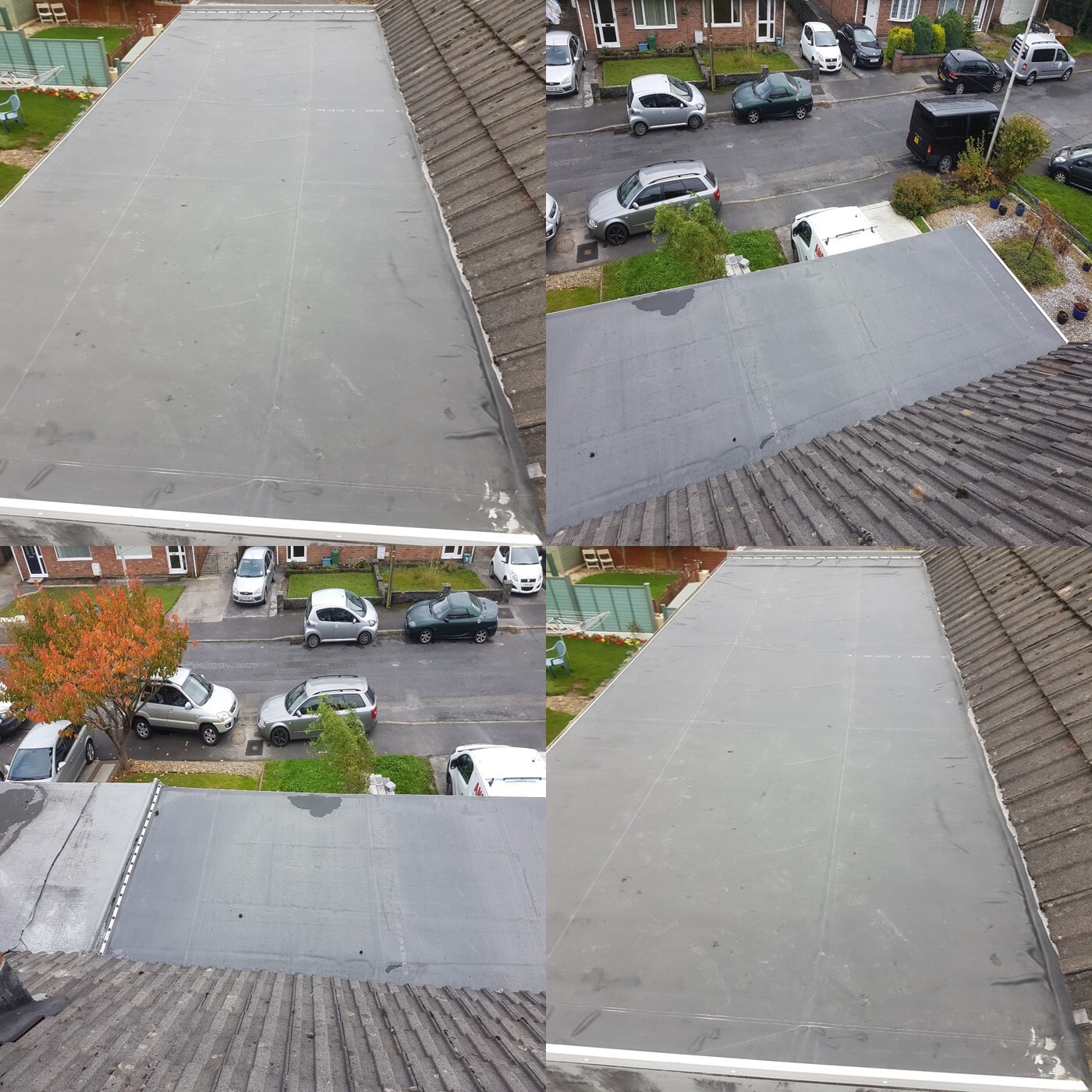 after photo of flat roof